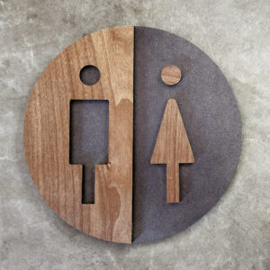 signage bathroom
